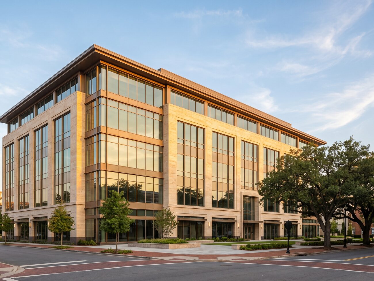 Modern commercial office building